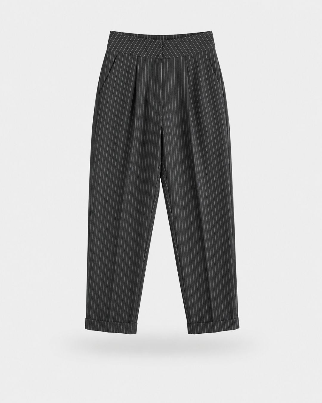Aldwych Pleated Zip Wide-Leg Trousers