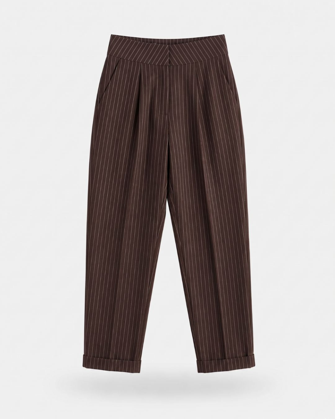 Aldwych Pleated Zip Wide-Leg Trousers