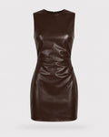 Kensington Contour Leather-Form Maxi Dress