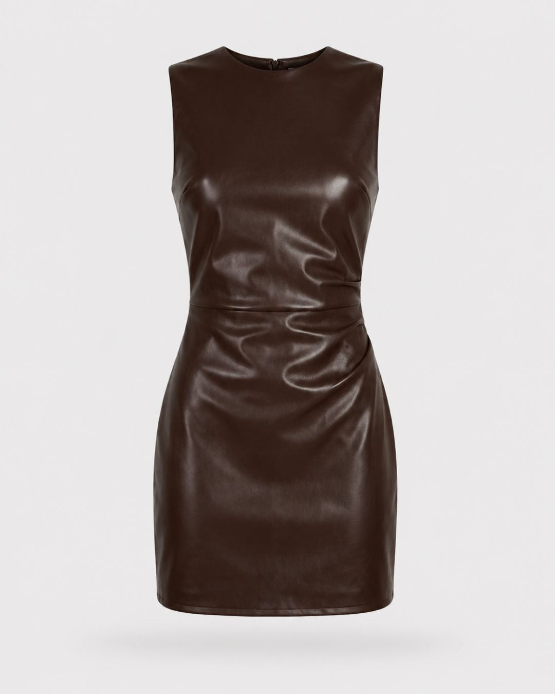 Kensington Contour Leather-Form Maxi Dress