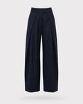 Sloane Pleated Wide-Leg Trousers