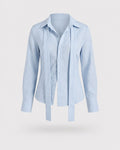 Belgravia Belted Cotton Blouse