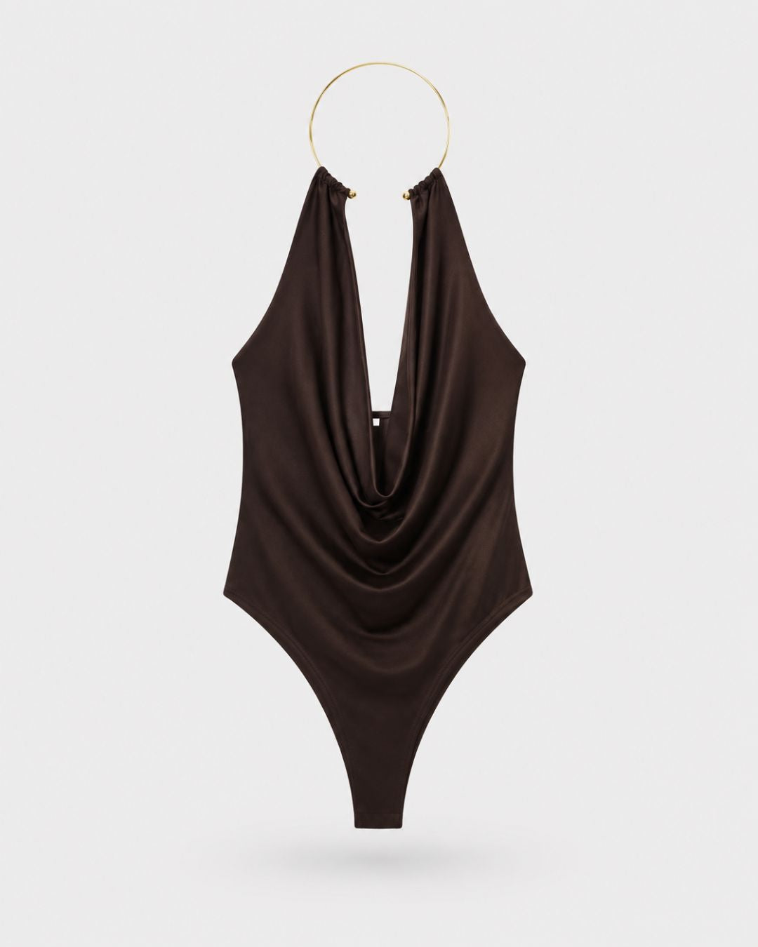 Bordeaux Sculpt Halterneck Corset Top