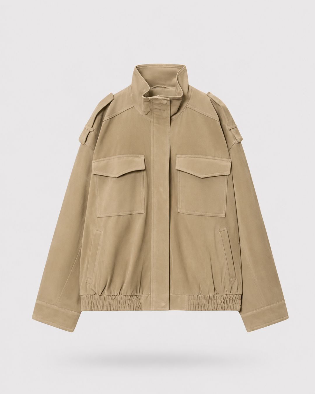 Ascot Suede Minimal Bomber