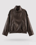Aldwych Sculpted Leather Bomber