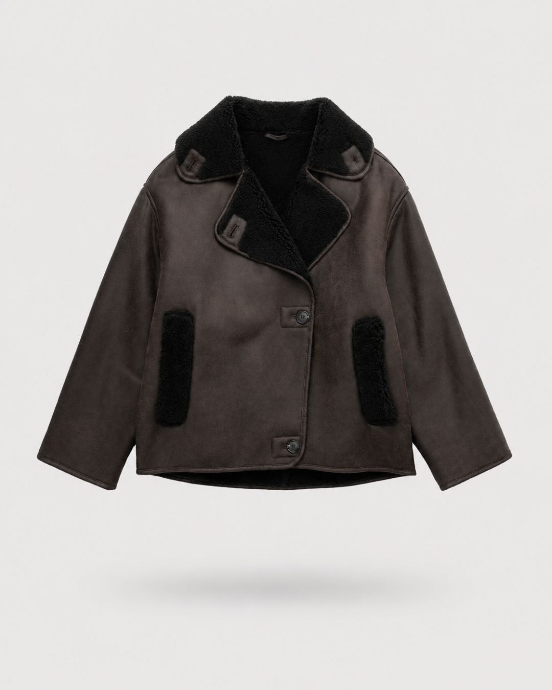 Soho Shearling Oversized Bomber