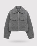 Heritage Wool-Cropped Fleece Jacket