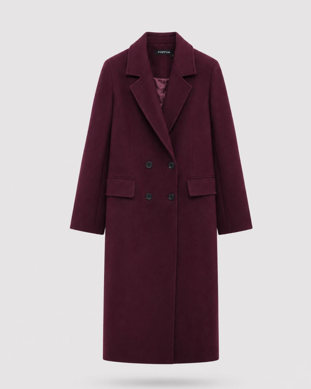 Kensington Burgundy Tailored Coat
