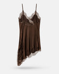 Celeste Lace Satin Mini Dress