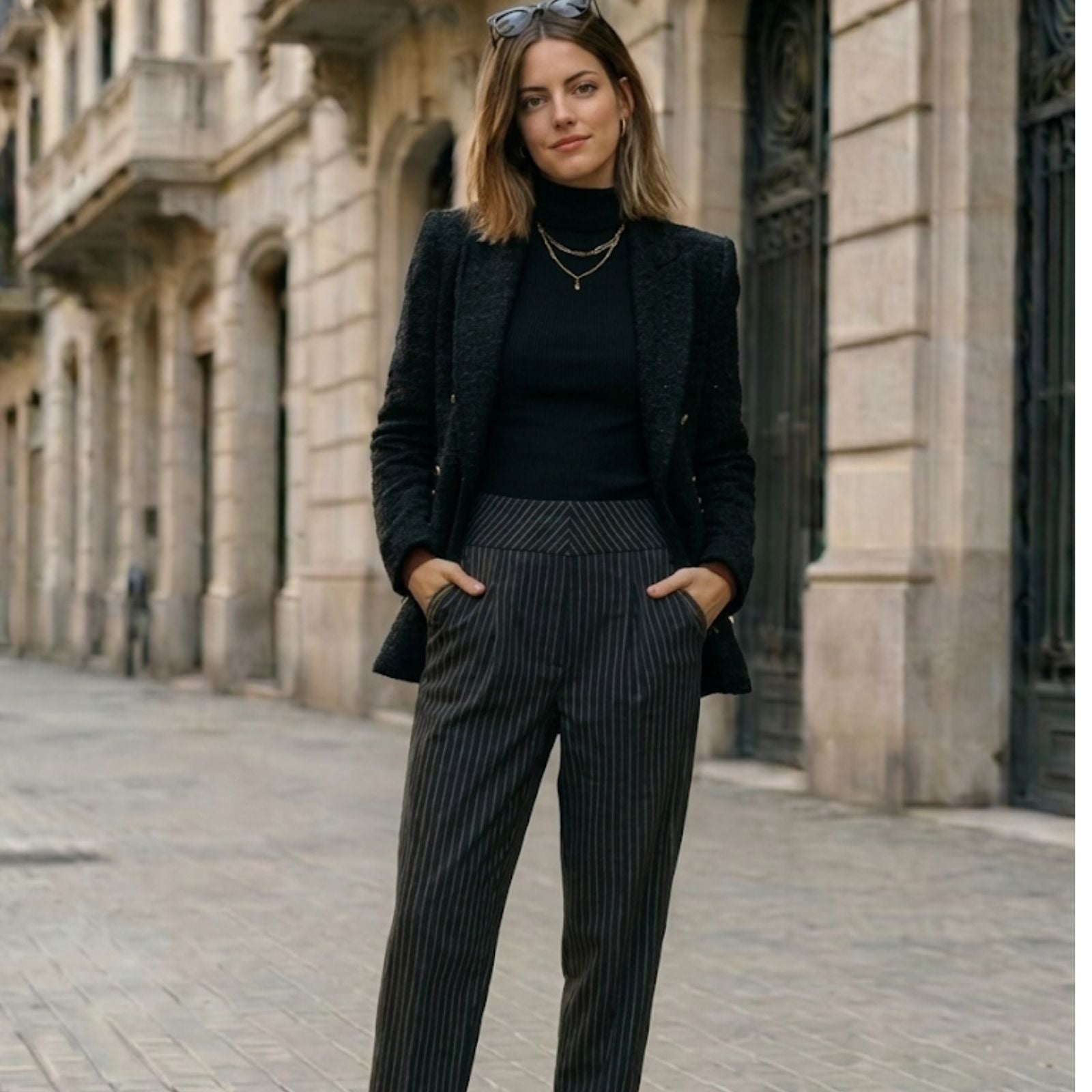 Aldwych Pleated Zip Wide-Leg Trousers