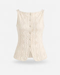 Milan Textured Sleeveless Shirt