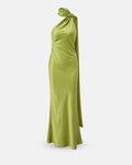 Capri Satin Halter Gown