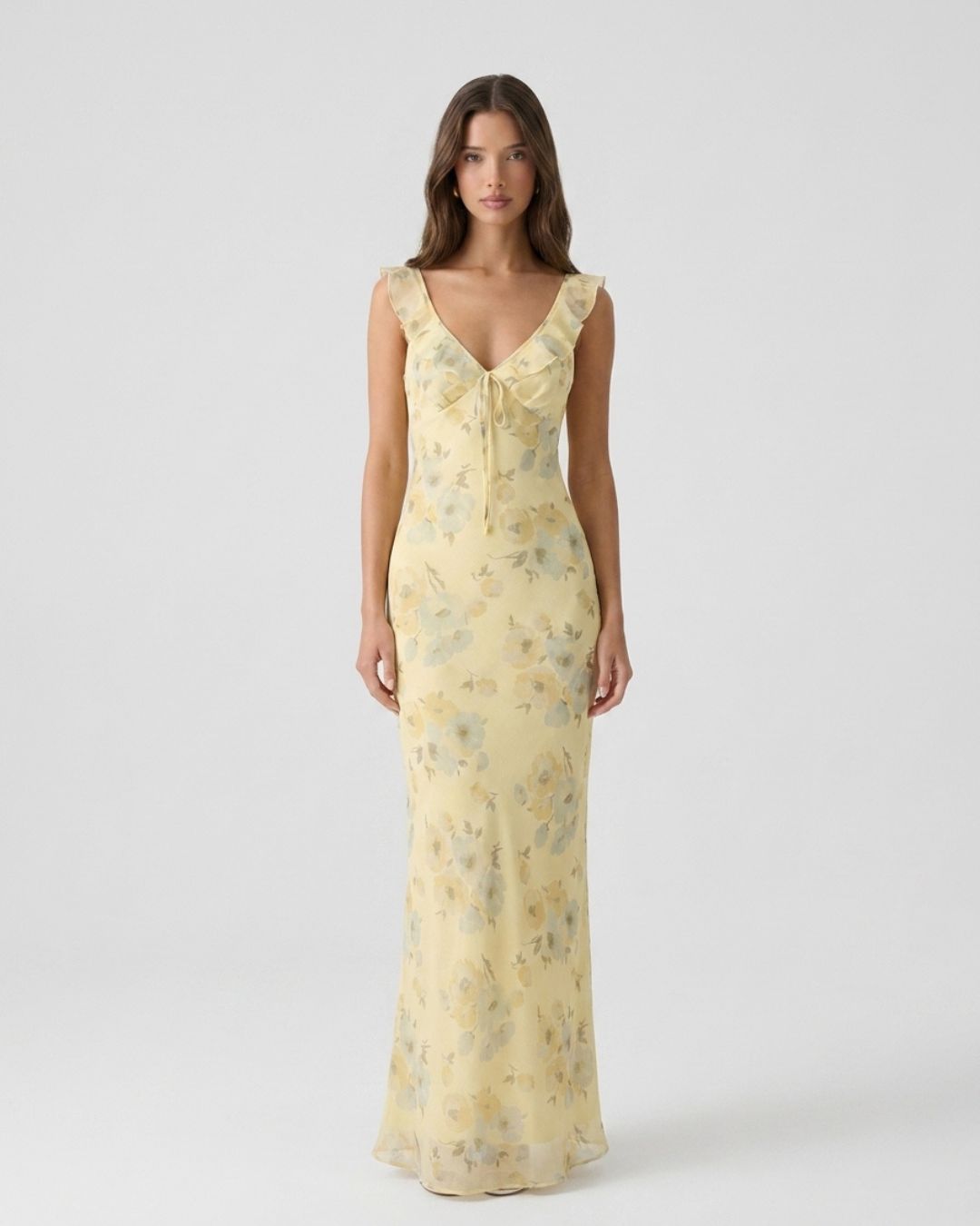 Capri Lumière Sheer Maxi Dress
