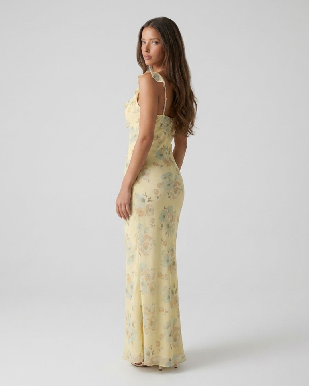 Capri Lumière Sheer Maxi Dress