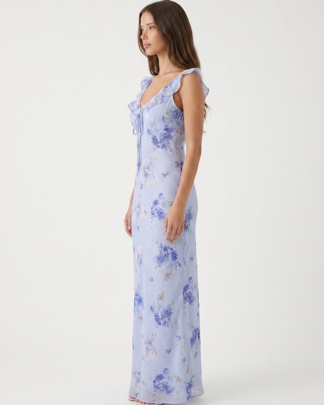 Capri Lumière Sheer Maxi Dress