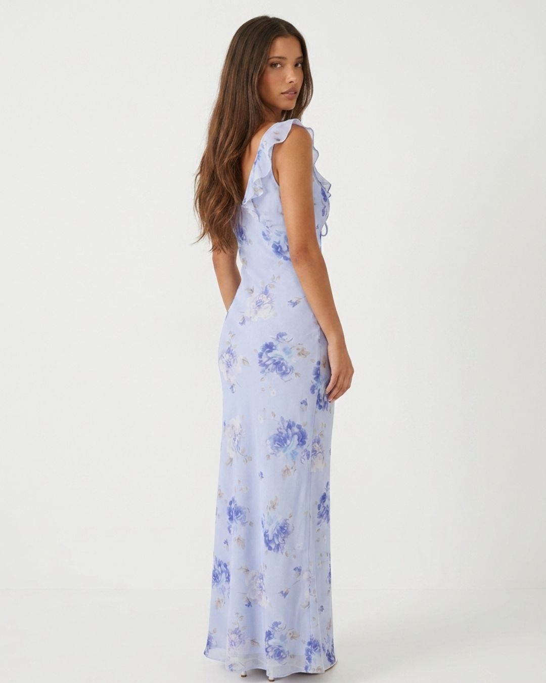 Capri Lumière Sheer Maxi Dress