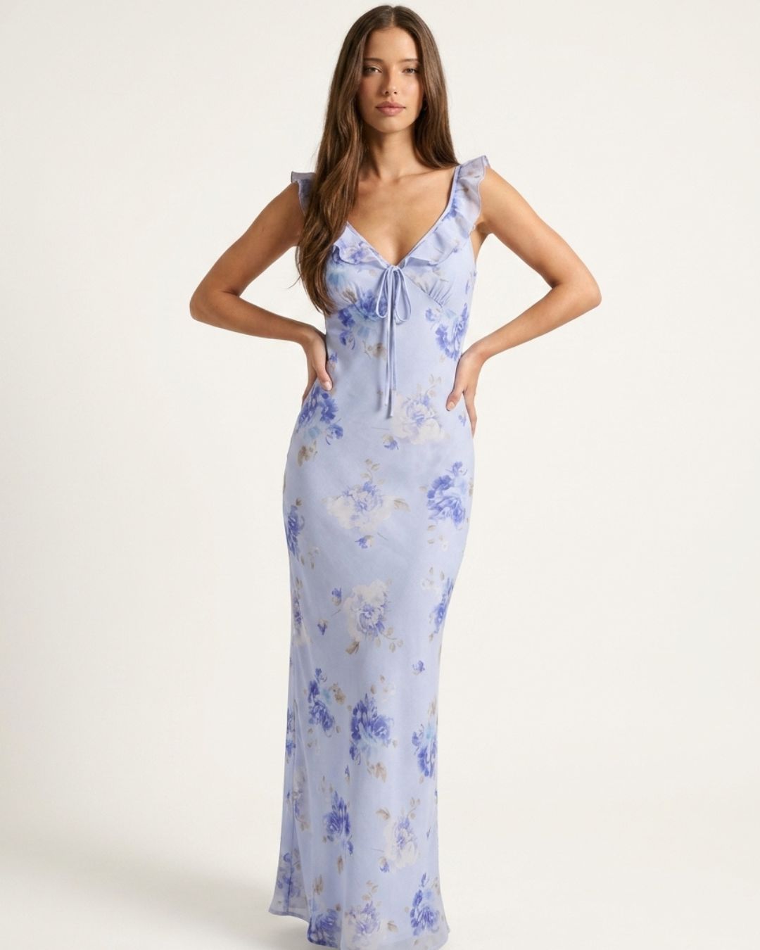 Capri Lumière Sheer Maxi Dress