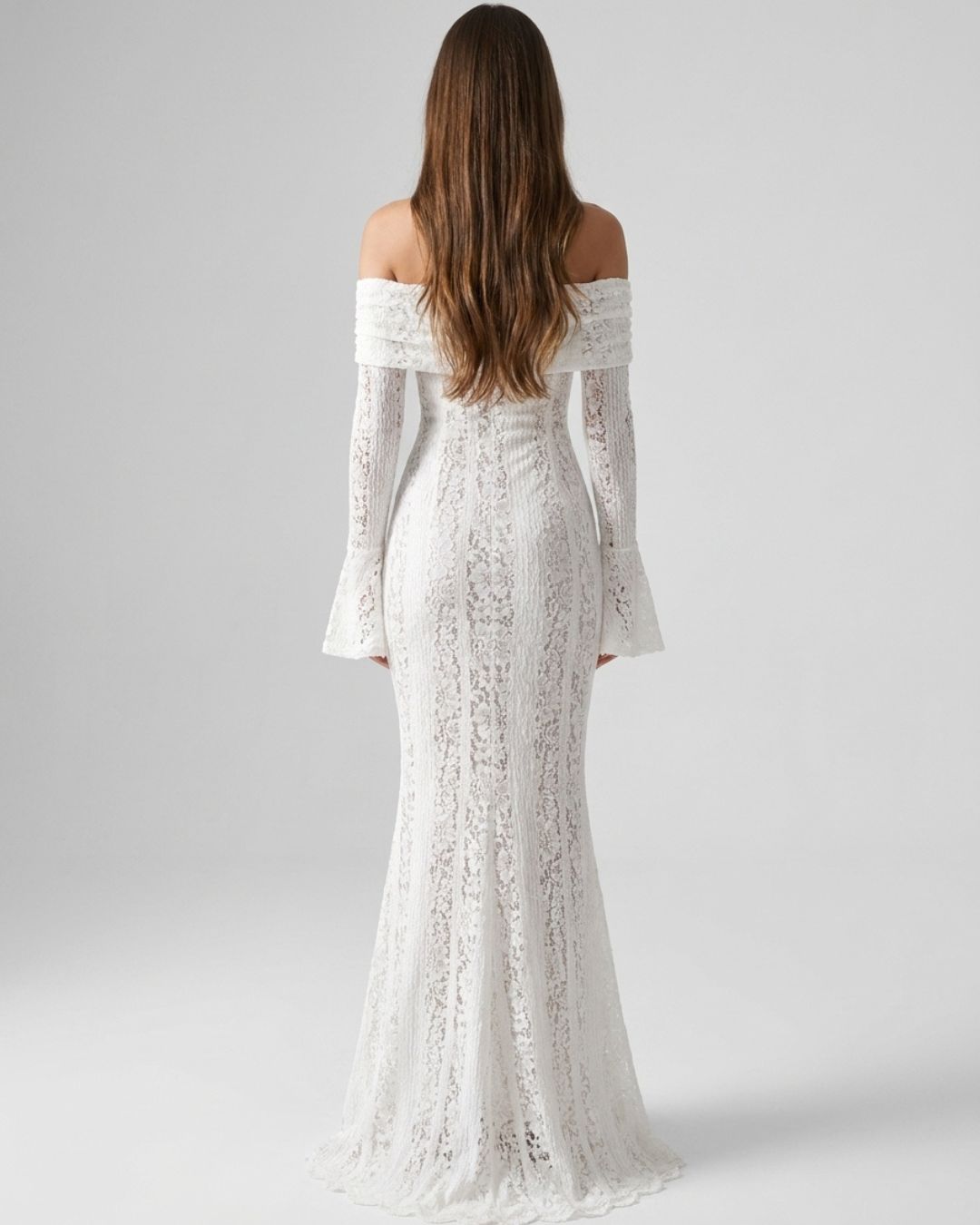 Monaco Draped Off-Shoulder Gown