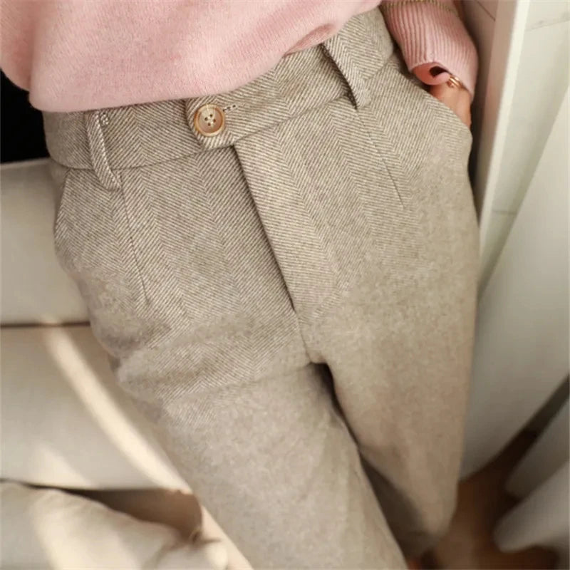 Sloane Soft-Tailored Wool Trousers