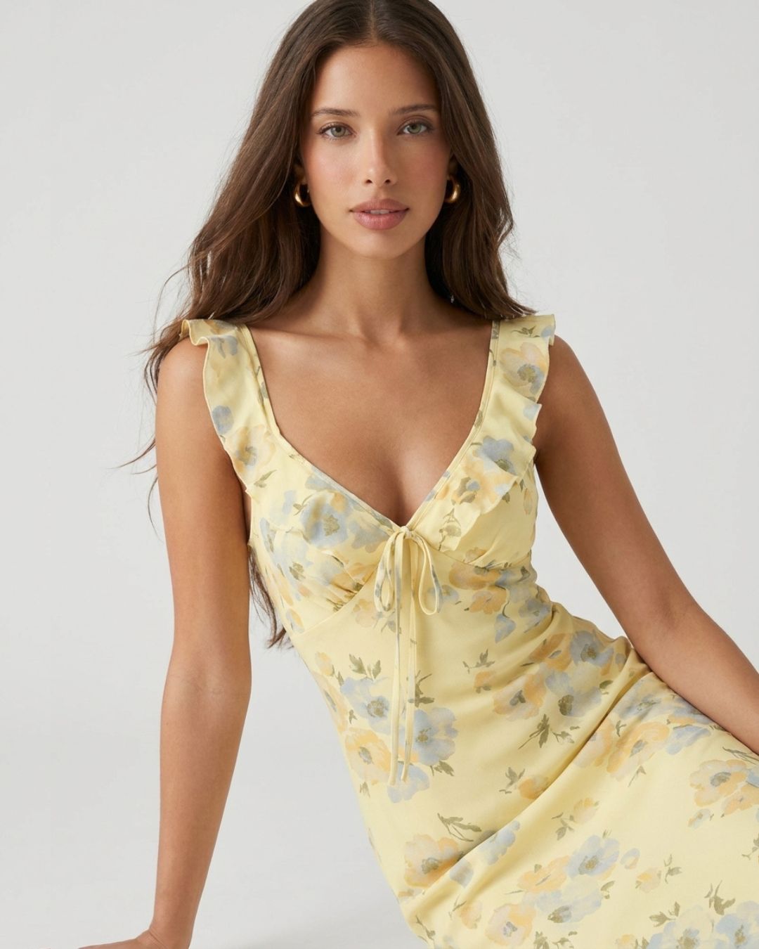 Positano Floral Maxi Dress