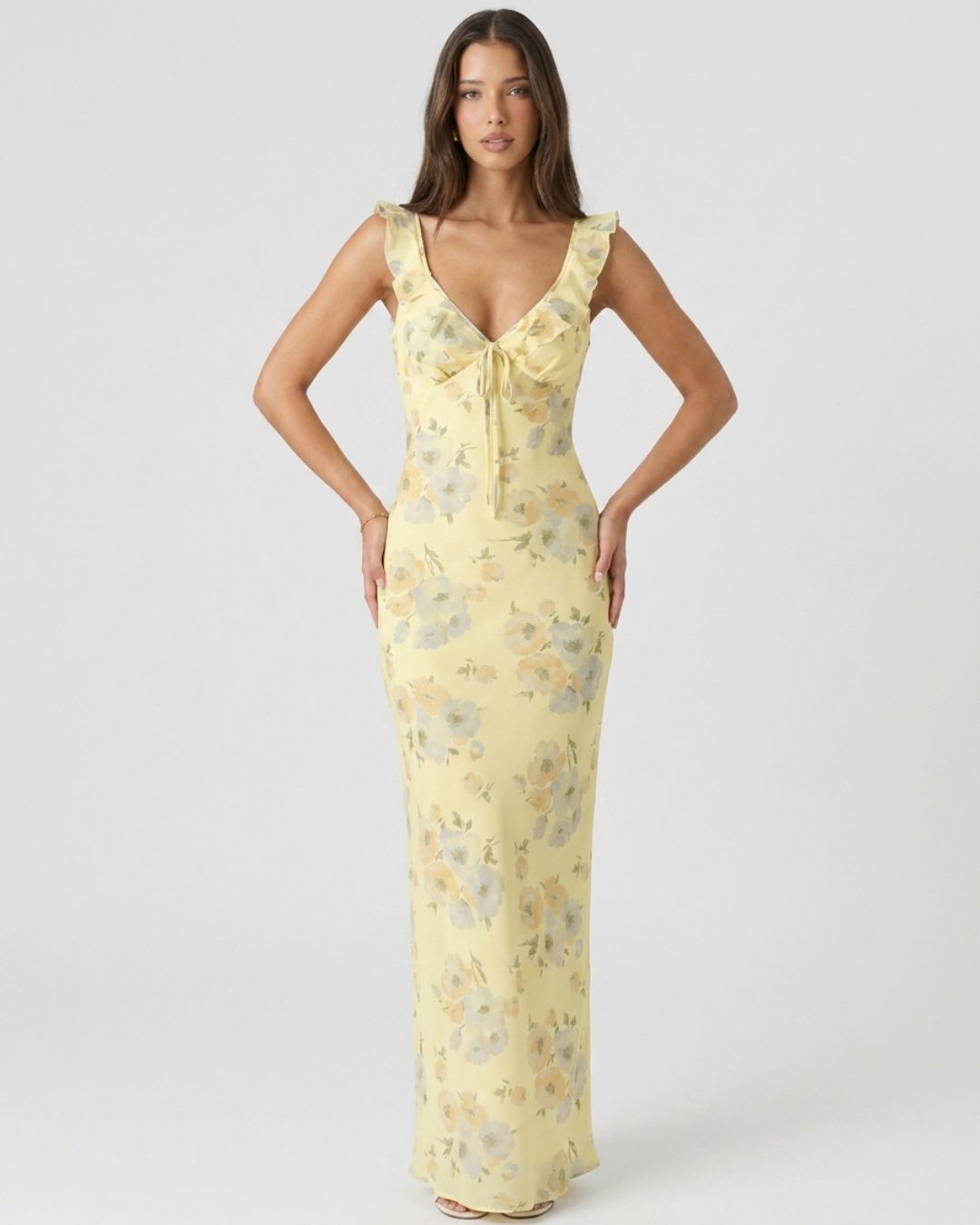 Positano Floral Maxi Dress