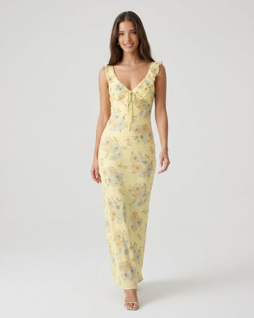 Positano Floral Maxi Dress