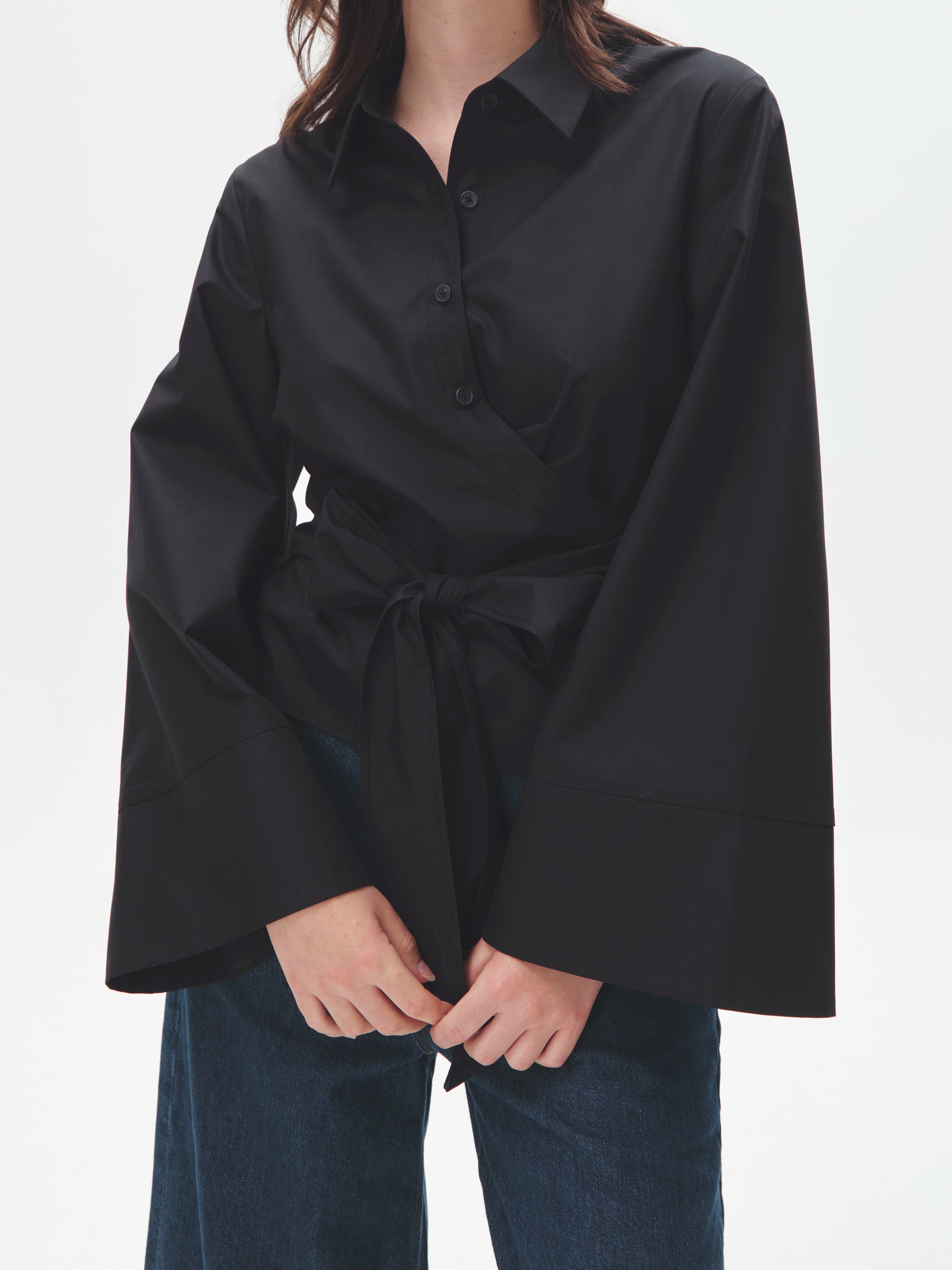 Aldwych Bow-Tie Poplin Shirt