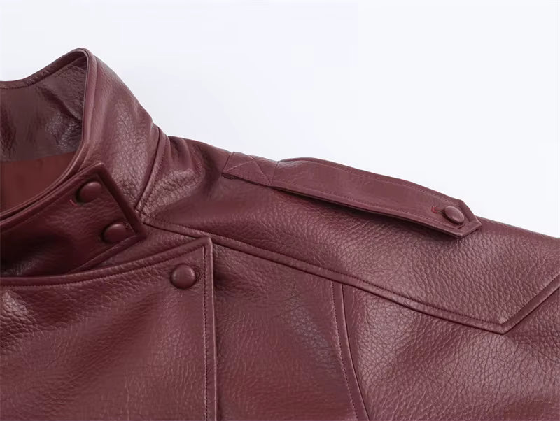 Kensington Pebbled Moto Jacket