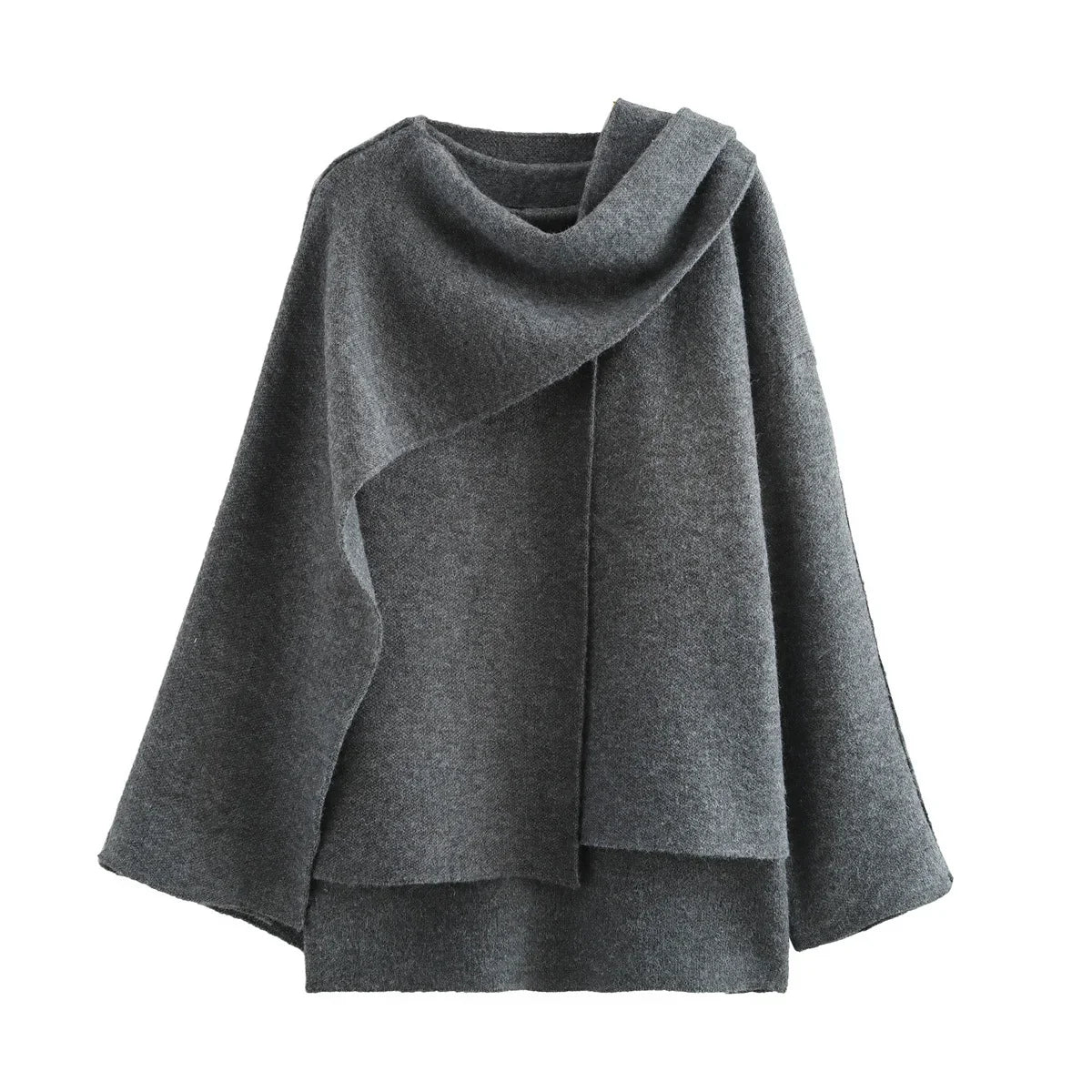 Araminta Draped Cape Knit