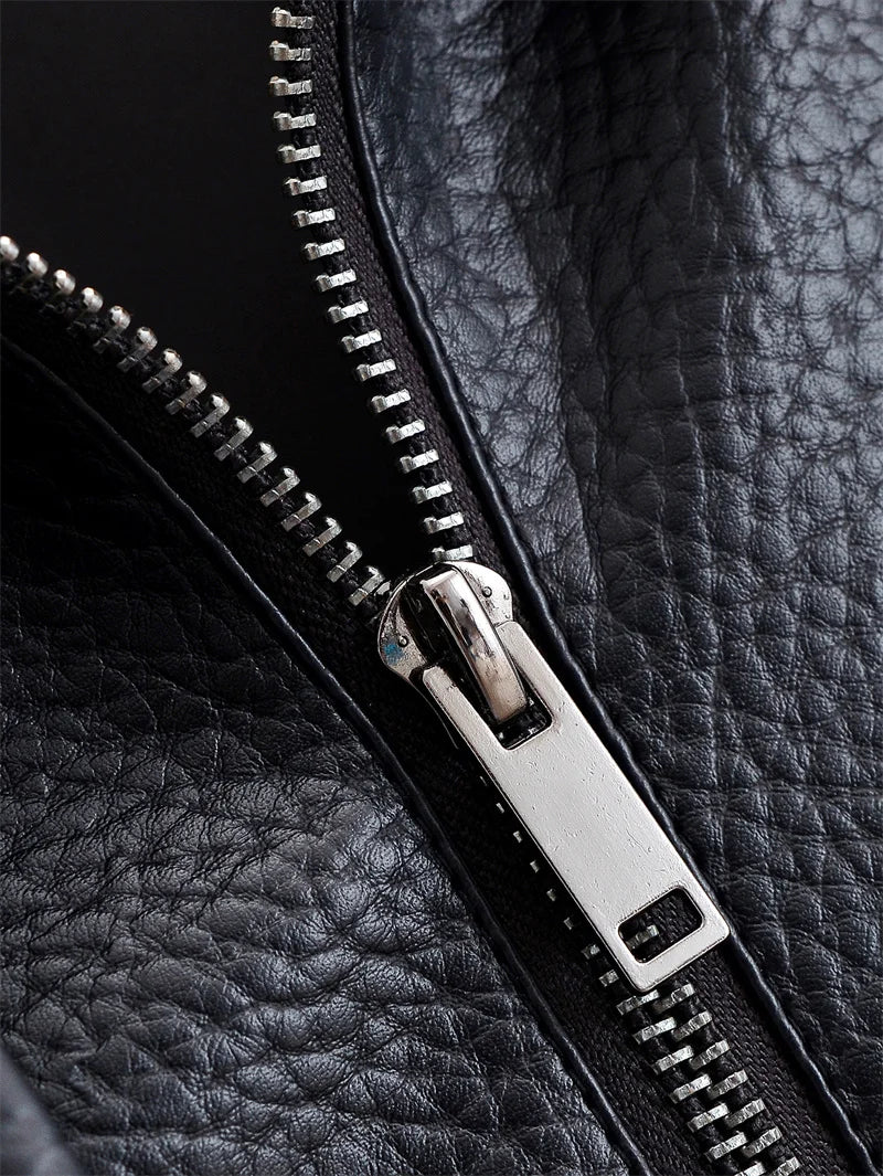 Kensington Pebbled Moto Jacket
