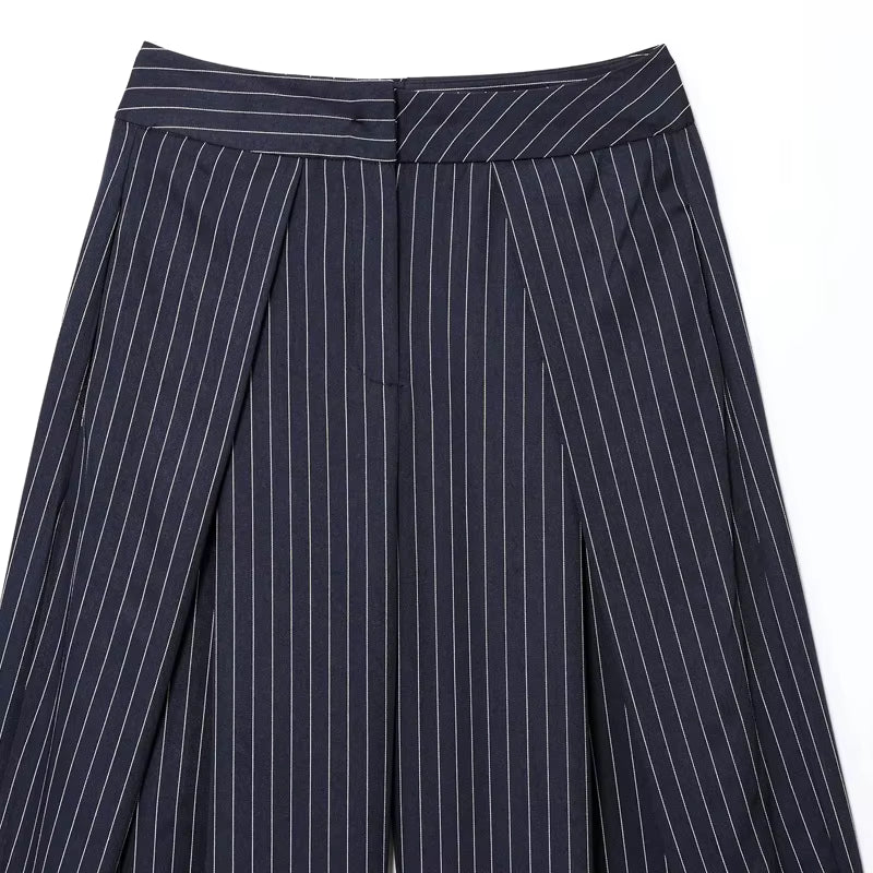 Mayfair Pleated Wide-Leg Trousers