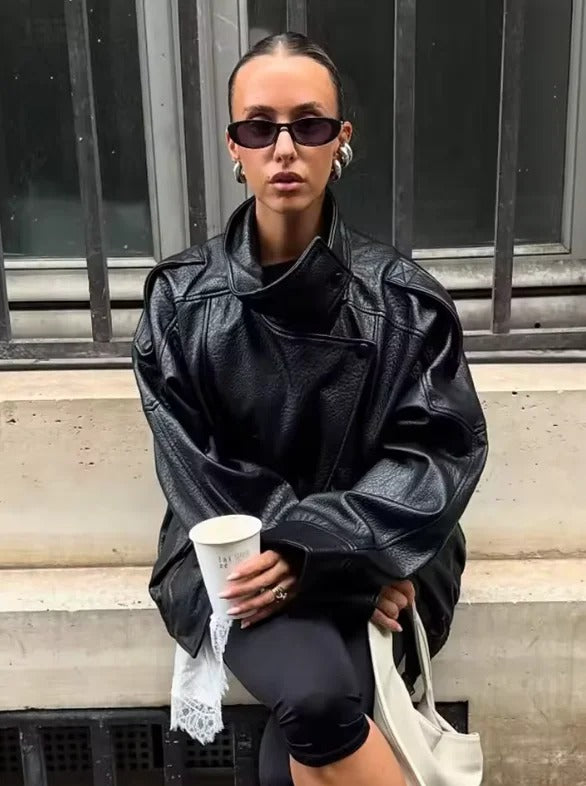 Kensington Pebbled Moto Jacket