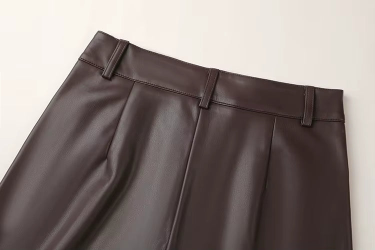 Aldwych Thermal Leather Trousers