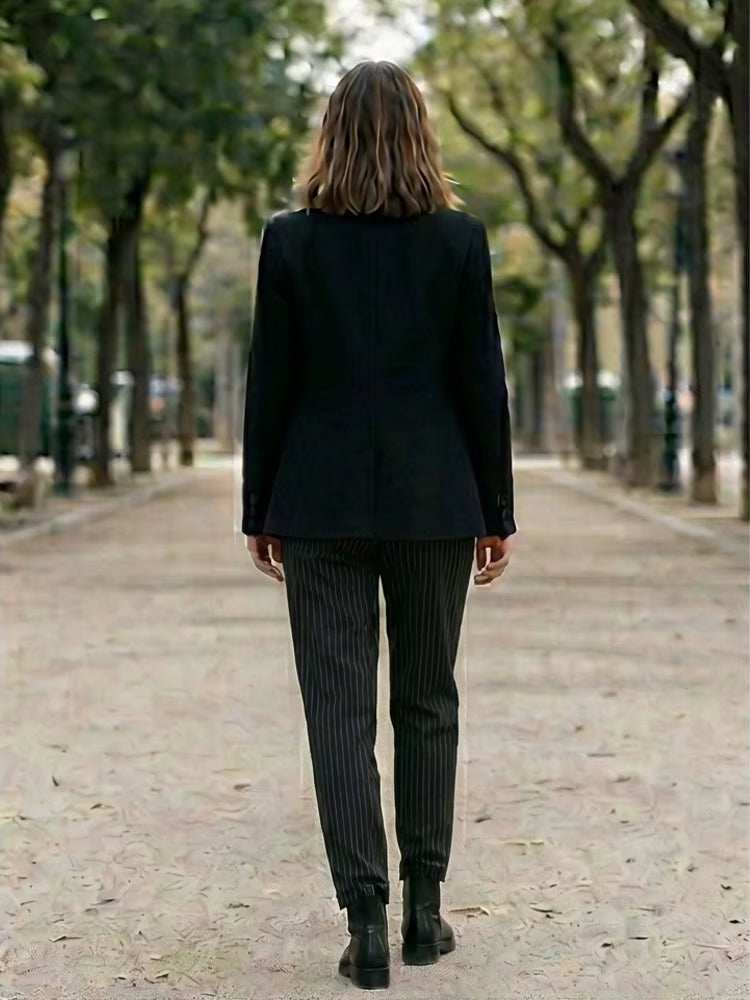 Aldwych Pleated Zip Wide-Leg Trousers