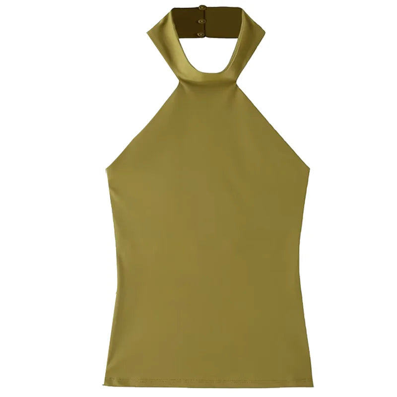 Ibiza Open-Back Halterneck Top