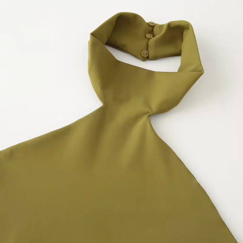 Ibiza Open-Back Halterneck Top
