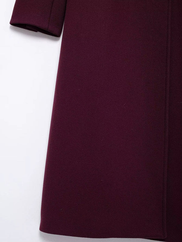 Kensington Burgundy Tailored Coat
