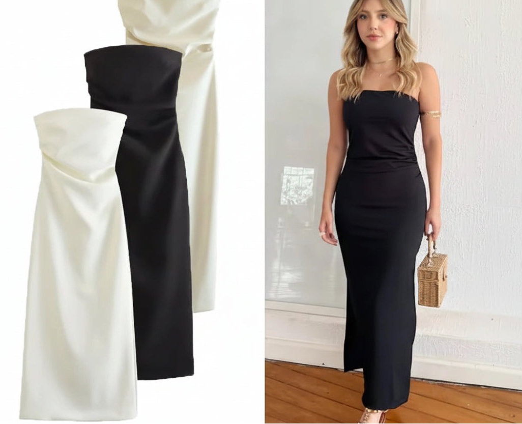 Savoy Backless Ruffle Dress