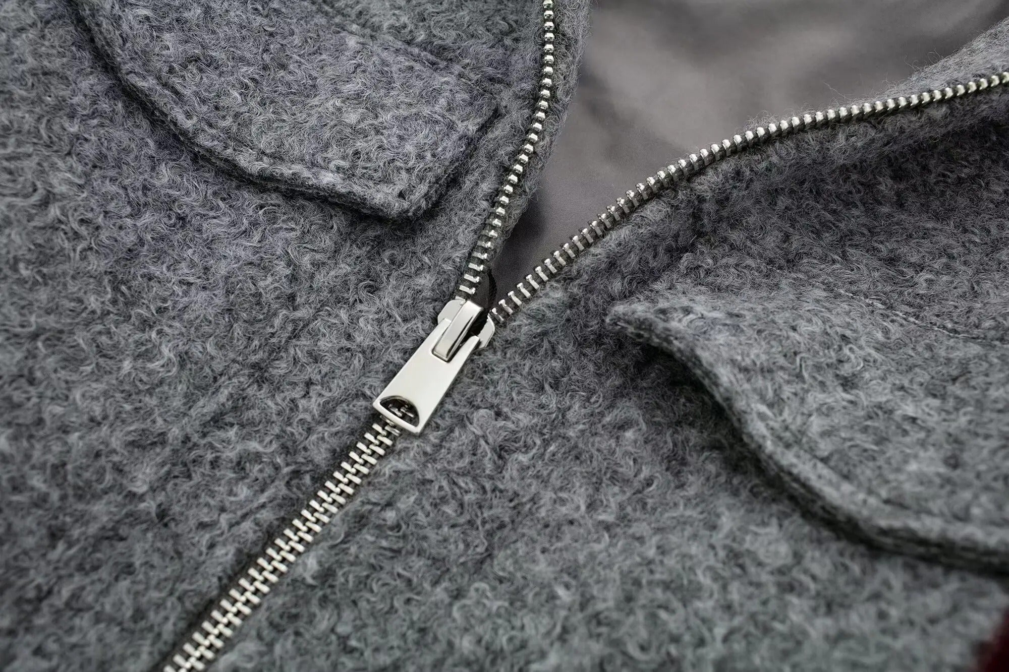 Heritage Wool-Cropped Fleece Jacket