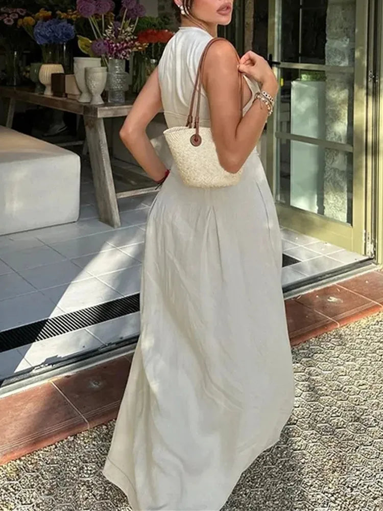 Aldwych Pleated Contour Midi Dress