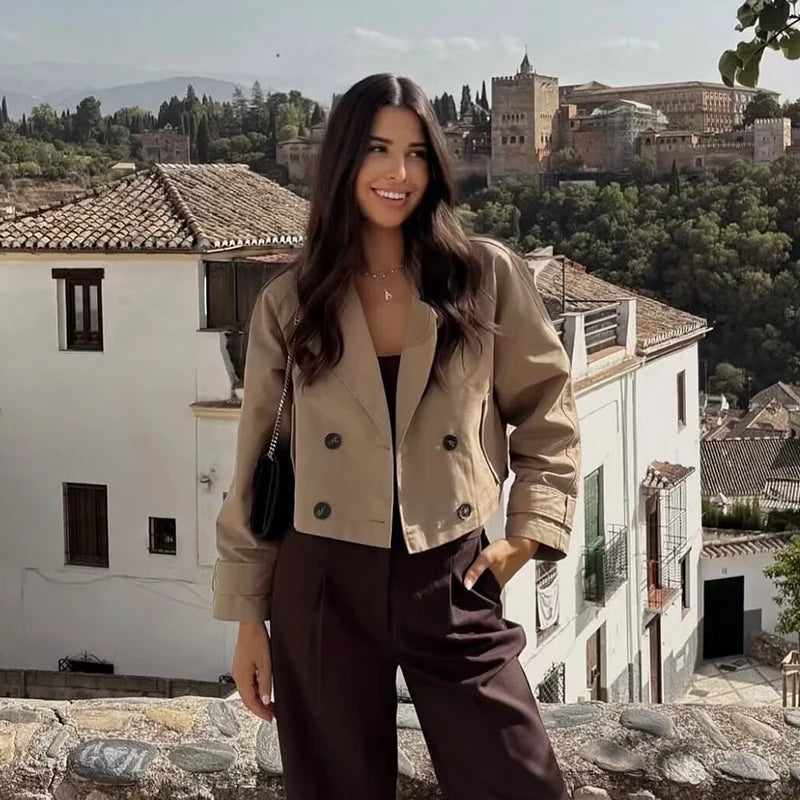 Kensington Cropped Tailored Trench