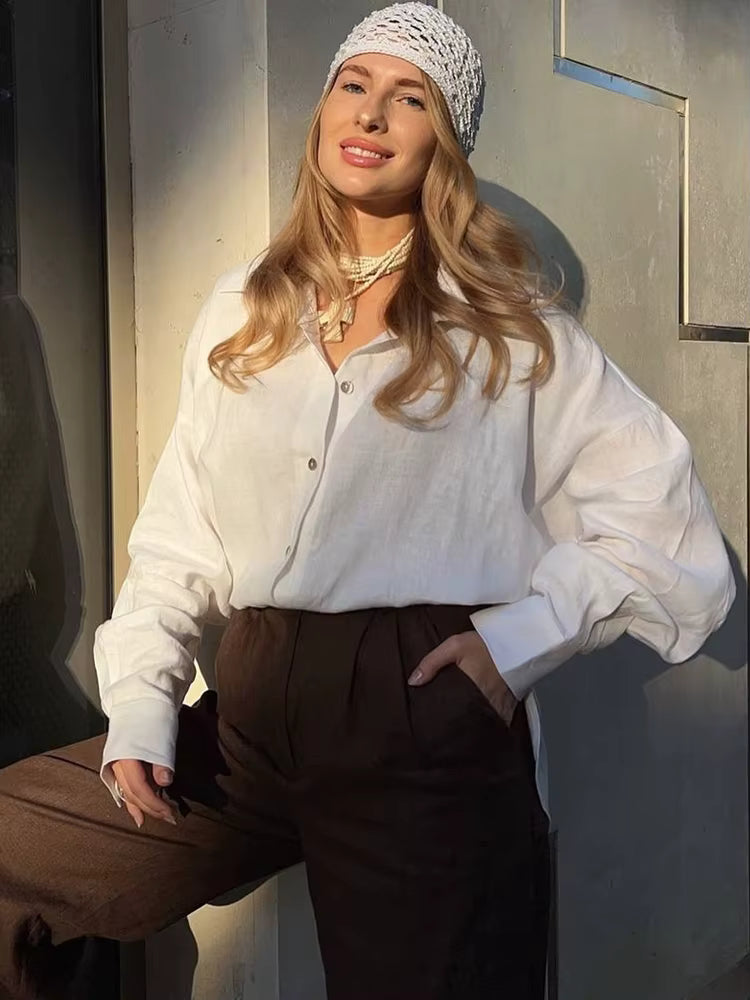 Capri Linen Oversized Shirt