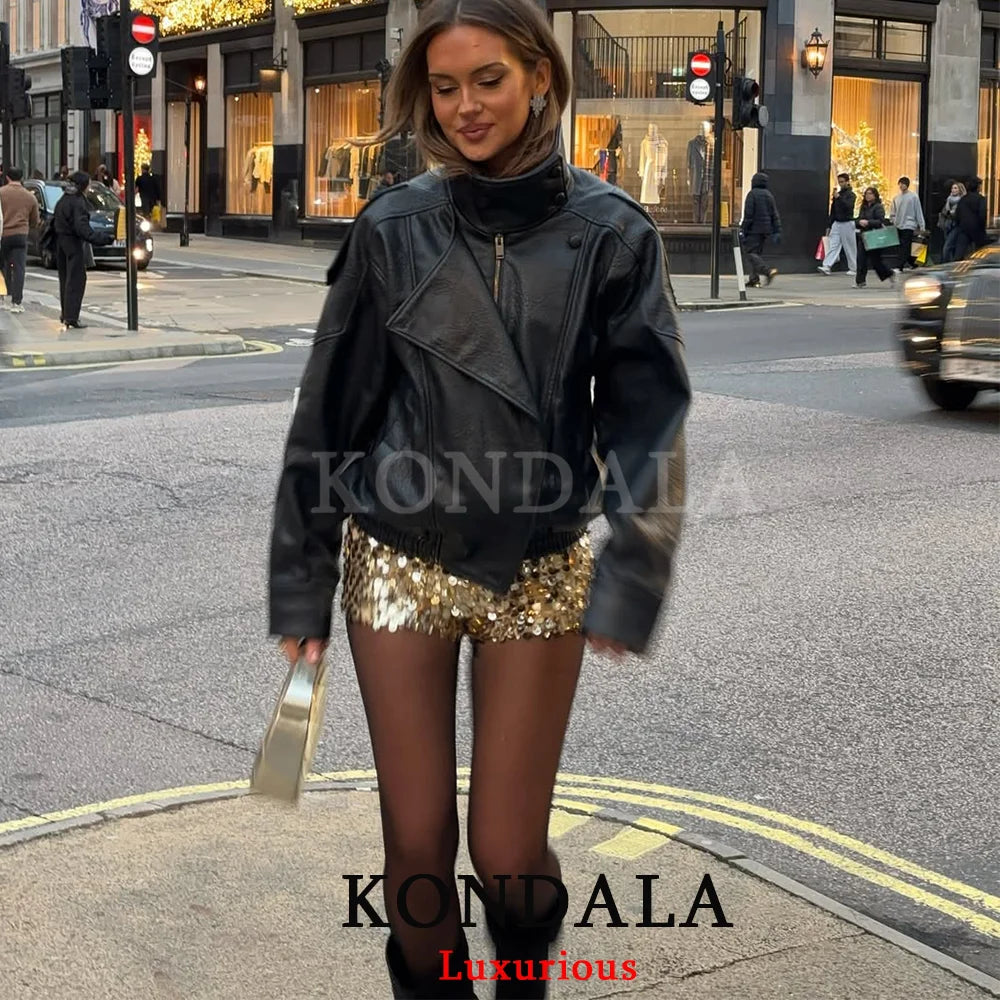 Aldwych Sculpted Leather Bomber