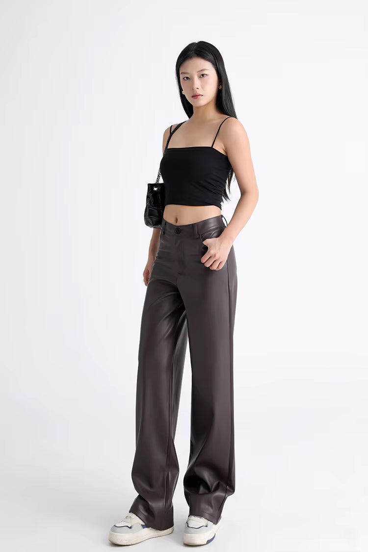 Aldwych Thermal Leather Trousers