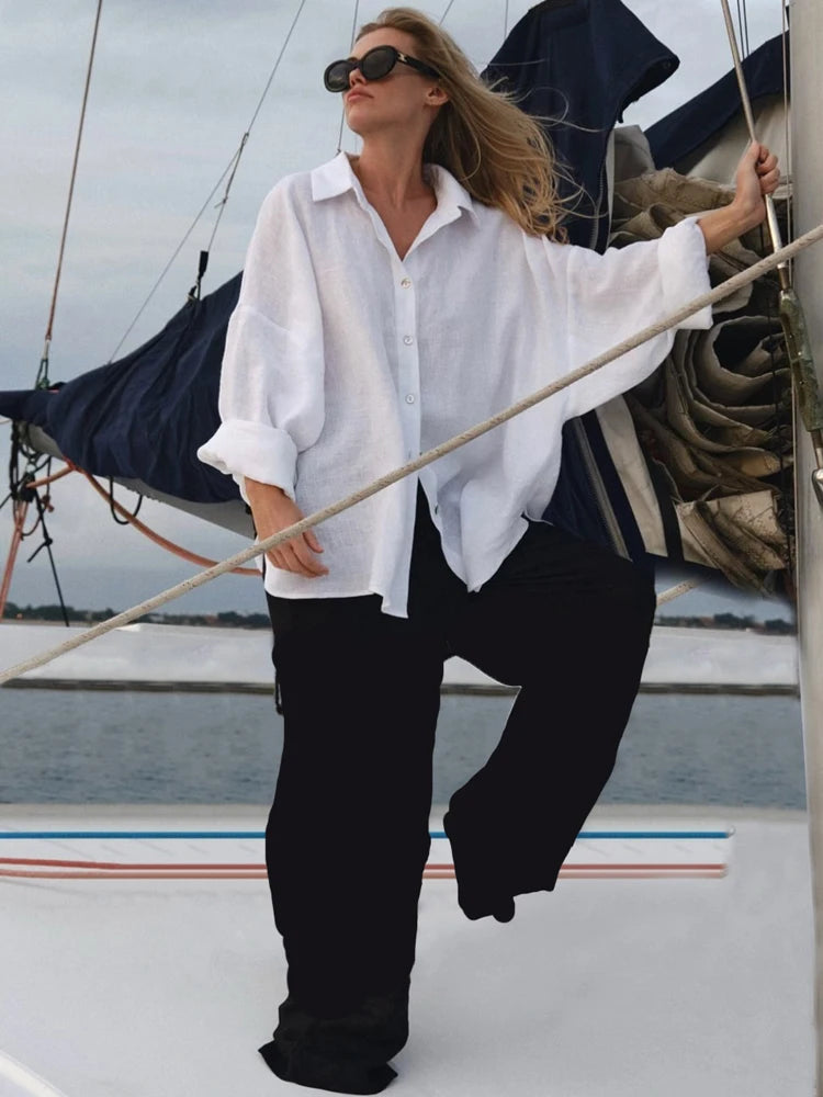Capri Linen Oversized Shirt