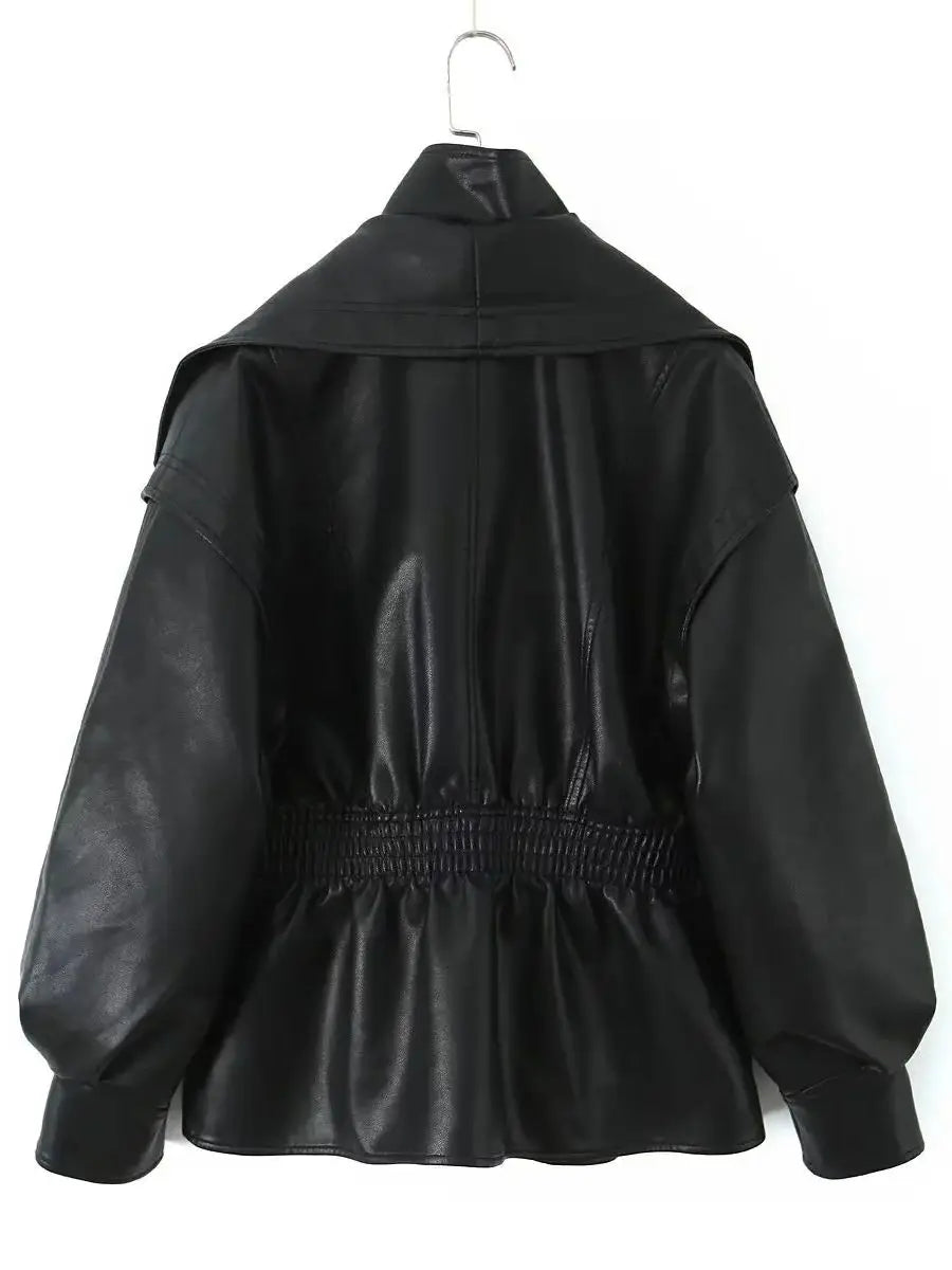 Soho Oversized Vintage Moto Jacket