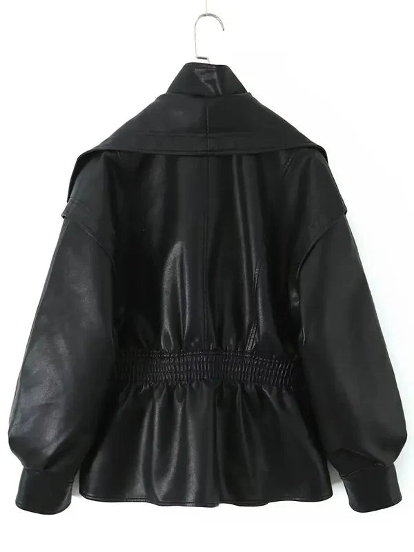 Soho Oversized Vintage Moto Jacket