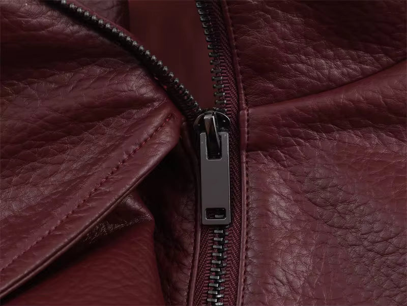 Kensington Pebbled Moto Jacket