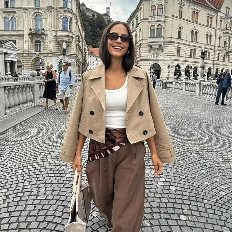 Kensington Cropped Tailored Trench