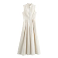 Aldwych Pleated Contour Midi Dress